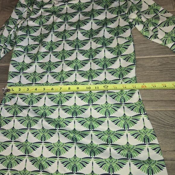 CK Bradley Hudson 3/4  Sleeve Shift Dress in bird Print small - Picture 7 of 8